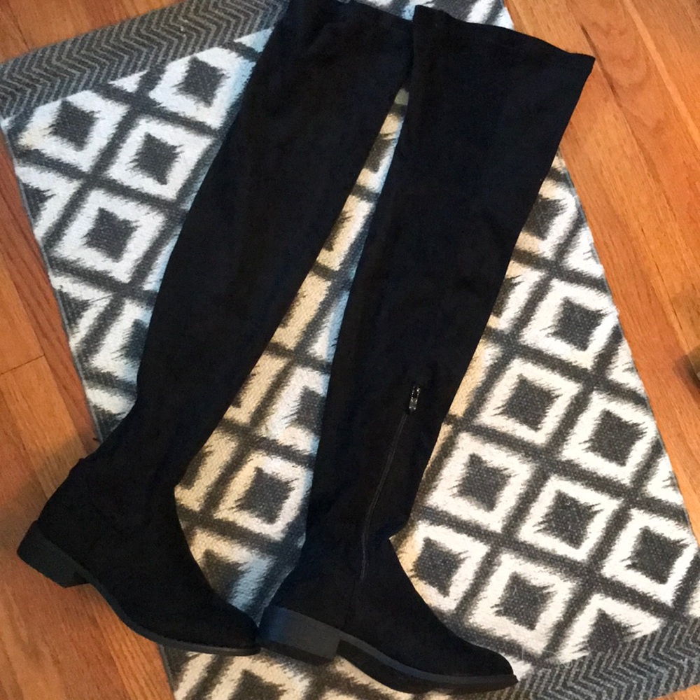 Suede Thigh High Boots